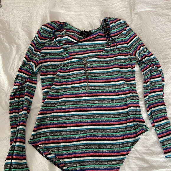 Striped body suit - Picture 1 of 1